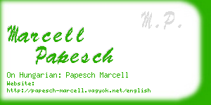 marcell papesch business card